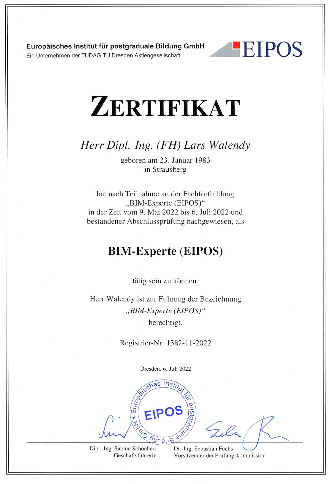 Lars Walendy ist BIM-Experte BIM-Experte